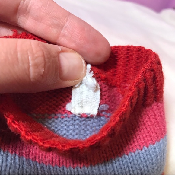 GUC Fun Vintage 70s Rainbow Toe Socks Woman's Knit Hippy Retro Wear Multi-Color - Picture 14 of 14